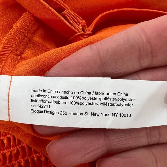 Eloquii Women’s Size 22 Orange Cropped Sleeveless Top Festival Rave Night Out - Picture 8 of 8